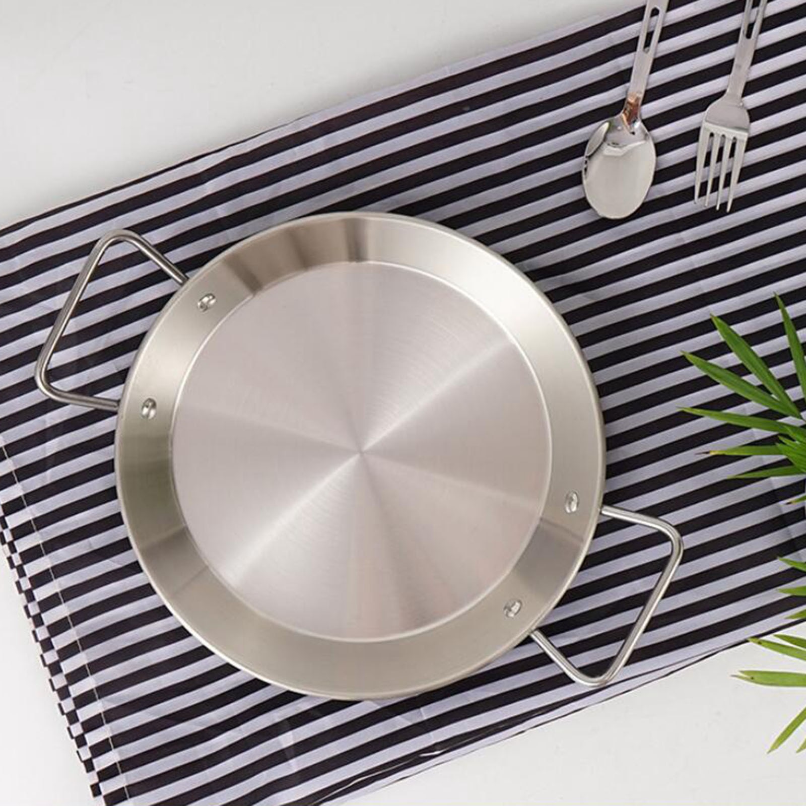 Round Roasting Pan with Basting Grill Stainless Steel 24cm Frying Pan Heavy Duty BBQ Cookware