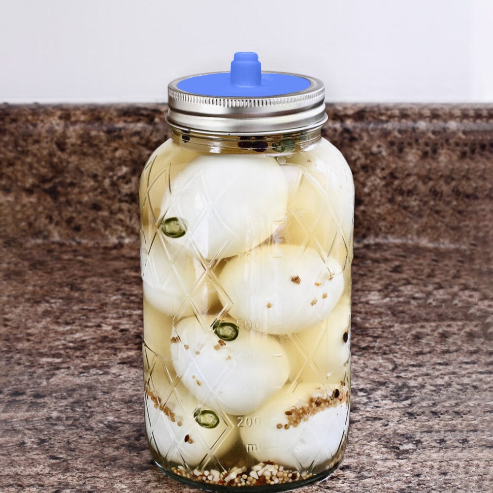 Brede Mond Mason Jar Deksels Siliconen Pickles Afsluitdeksel Gisten Fles Cap