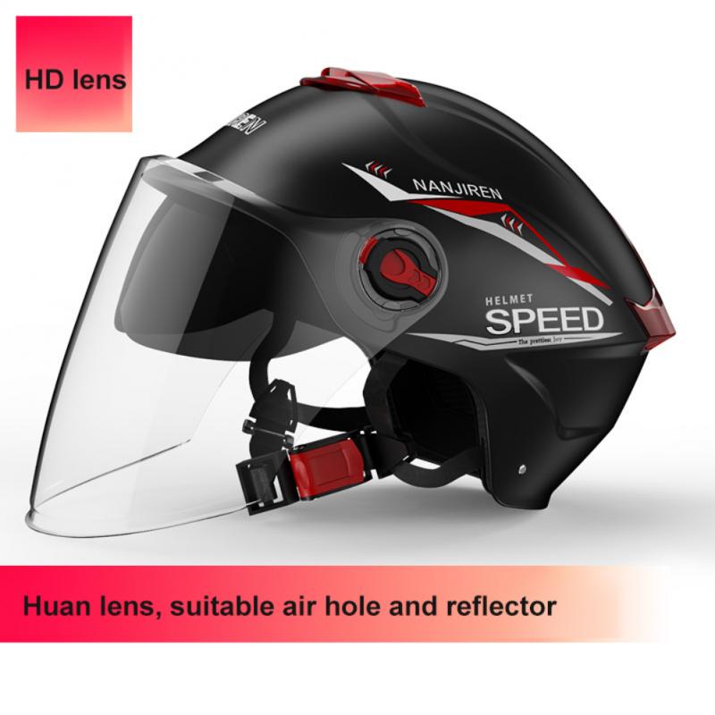 Helmet Electric Bicycle Universal Sun Protection Comfortable Four Seasons Universal Safety Half Helmet 4 Layers Of Protection: C2