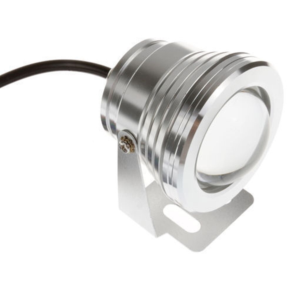 10w led utendørs lampe rgb/hvit/varm hvit undervanns led spot lys farge skiftende  ip67 flom lys for hage lys: Sølv konveks linse / Rgb