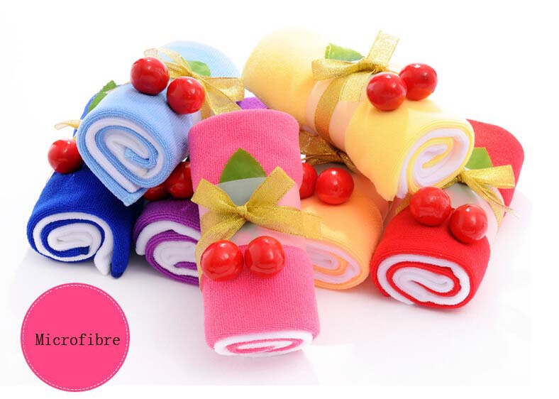 (5 sets/partij), Huwelijkscadeau Taart Handdoek, Novelty Huwelijkscadeau, Zwitserse Roll Handdoek