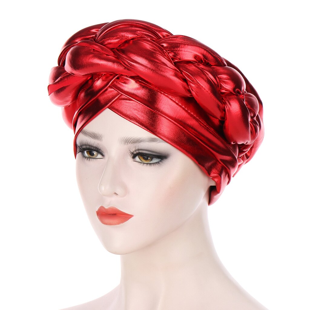Latest Aso Oke Auto Gele Headtie Already Handmade African Cap Nigerian Wedding Gele Women Braid Turbans Ladies Head Wraps: Red