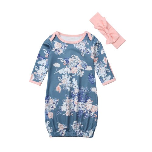 Bebê infantil floral swaddle cobertor macio dormir swaddle musselina envoltório + bandana roupas do bebê