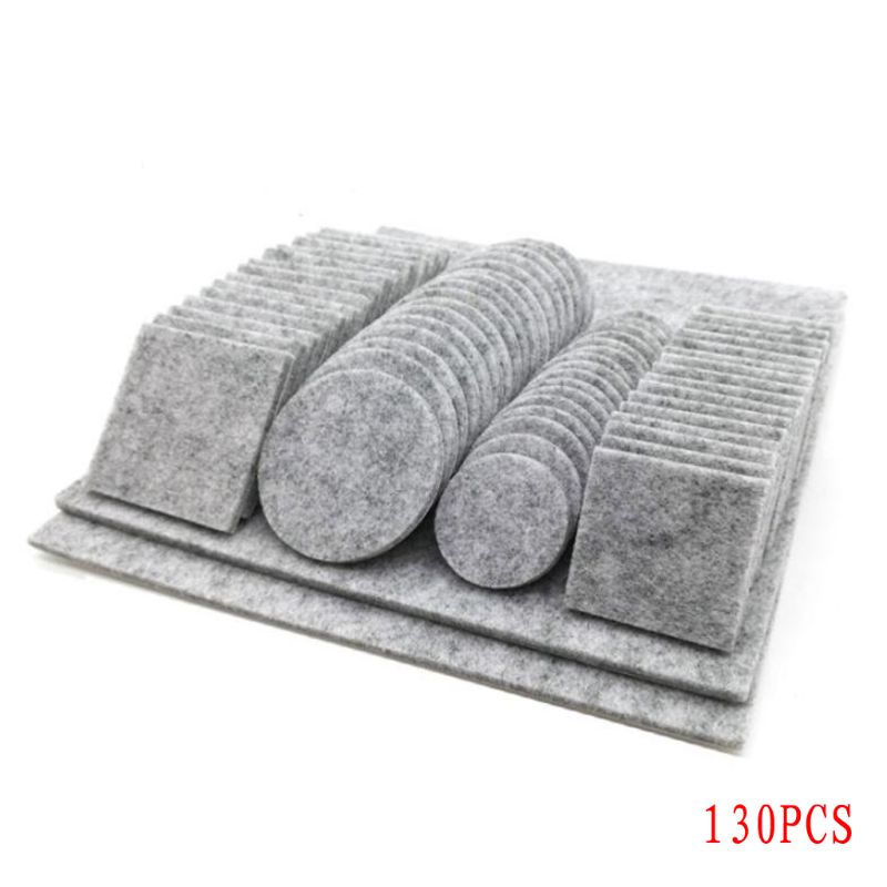 80/130 stücke Möbel Stuhl Tisch Bein Selbst Klebstoff Fühlte Holz Boden Schutz Pads: 130Stck GY