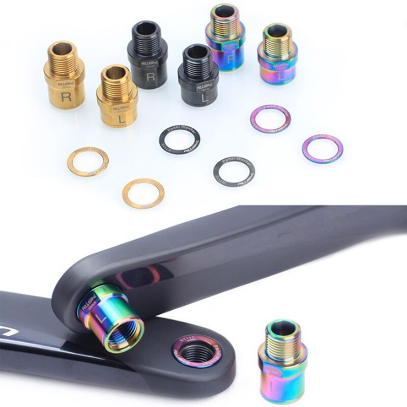 16Mm/20Mm Voor Mtb Road Fiets Pedalen Een Paar Fiets Pedaal As Extenders Fiets Pedaal Extension Bouten spacers