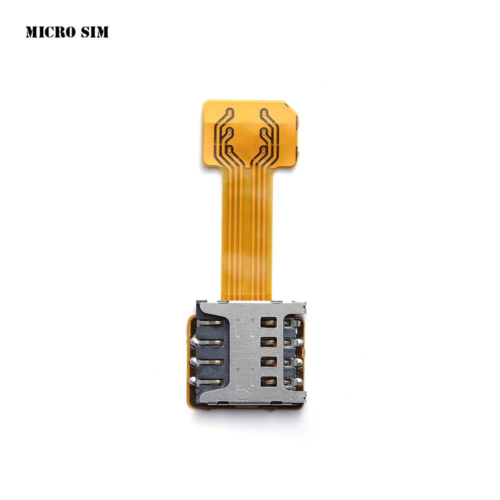 1PC Universal TF híbrido Sim ranura para tarjeta SIM Dual adaptador Micro SD Extender Nano Cato para Android teléfono tres elección: Micro Sim
