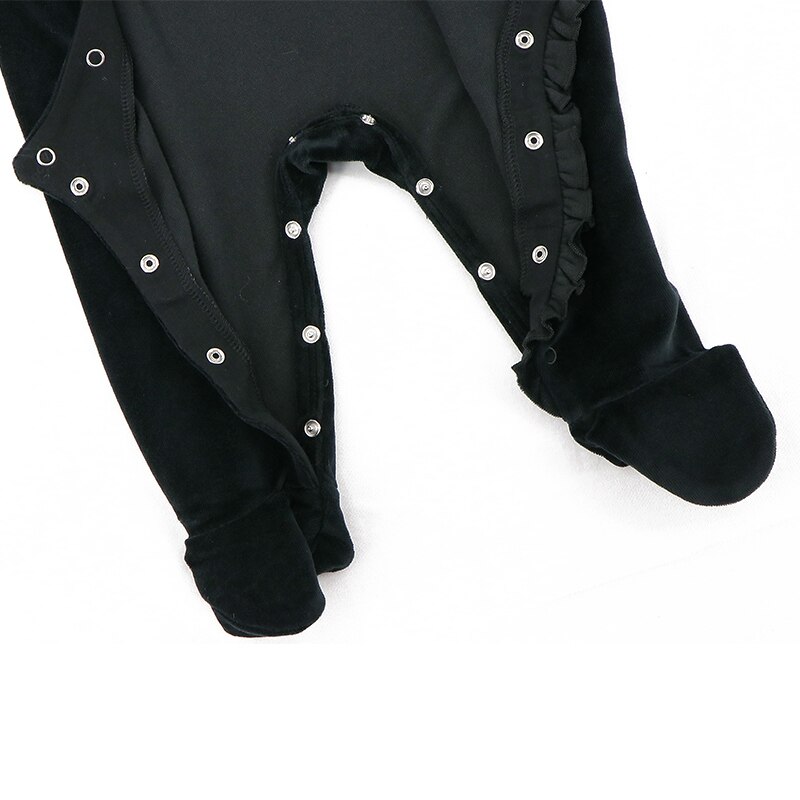 niemowlę romper piżamy ubrania dla dzieci długie rękawy odzież dziecięca kombinezony dziecięce welur/prążkowany chłopiec i dziewczynka ubrania footies romper