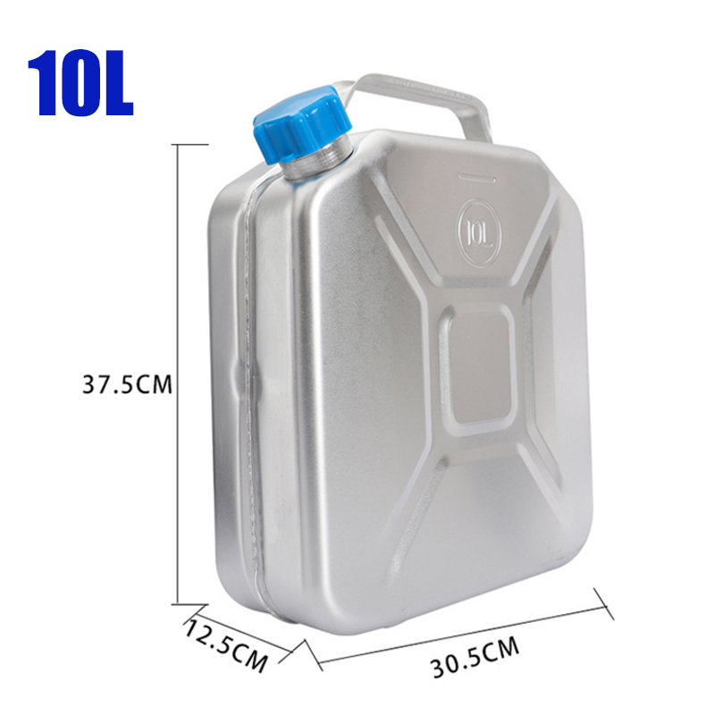 Réservoir d'huile métal Aluminium | Bouteille de carburant, essence Diesel épais, réservoir d'eau, portable moto camion voiture: Default Title