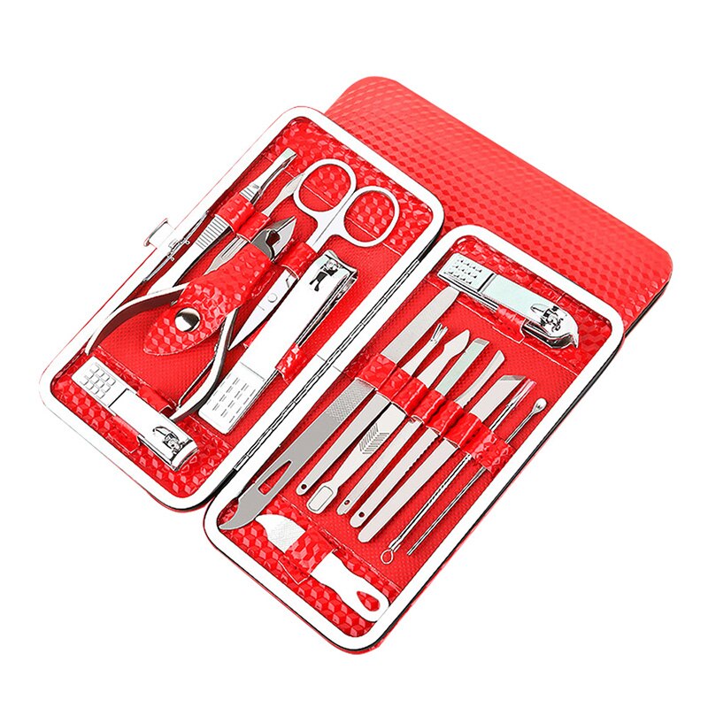 19pcs of One Set Multifunctional Nail Trimmer Portable Manicure Kit Durable Nail Clippers Useful Nail Cutter for Man Woman Home: G355836