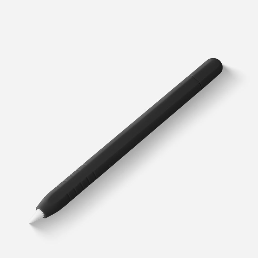 Silikonetui til eple blyant 3, usb-c-etui, ensfarget deksel, pennveske, sklisikkert beskyttelsesetui til ipad penn blyant 3: Svart gul