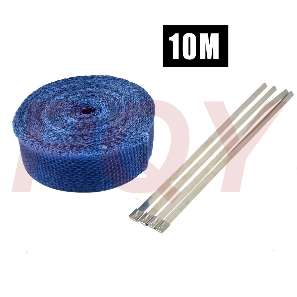2inch x 10meter Thermal Wrap,Exhaust Insulating Wrap,Header Warp ,Exhaust Pipe Wrap+ 4pcs Ties PQY1810