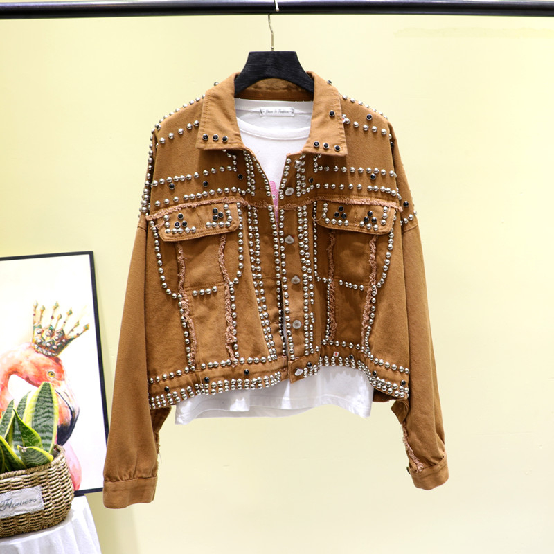 Jacke Frauen Herbst Hand Niet besetzt Denim Jacke verlieren Outwear Weibliche Neue Studenten Beiläufige Kurze Jeans Mäntel