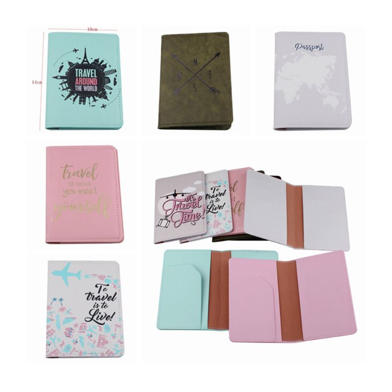 Multifunktionale Reisepass Ich würde Karte Abdeckung Halfter fallen Schutz Organizer D0LF