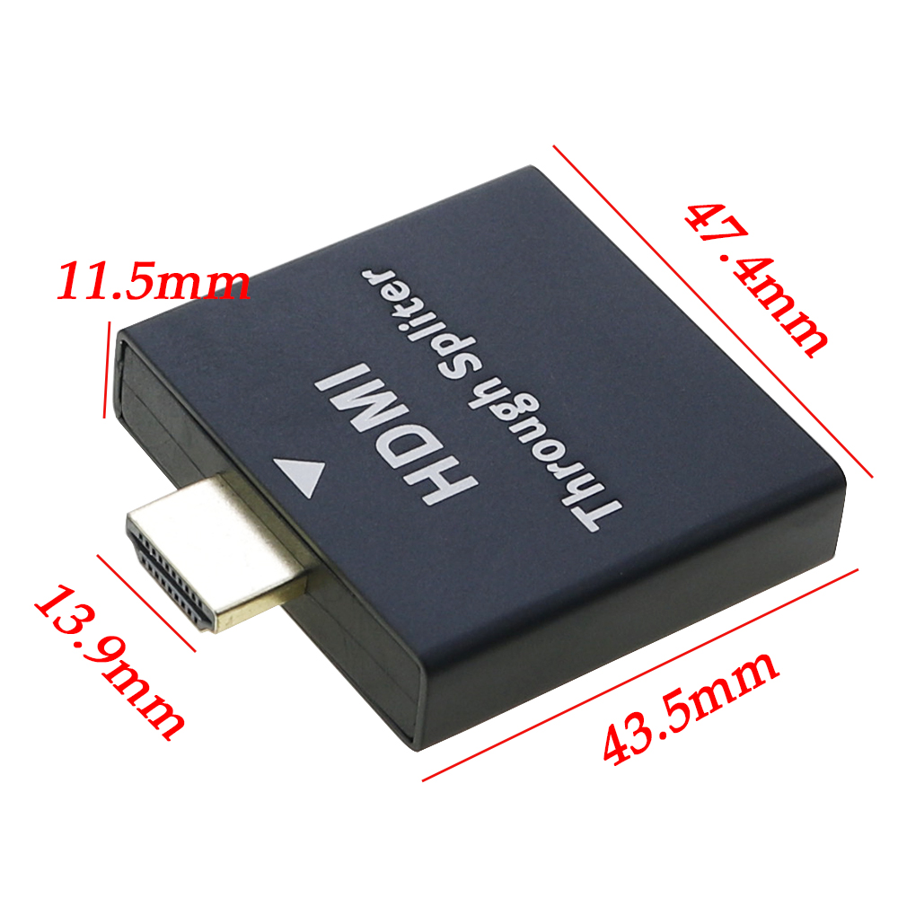 Répartiteur HDMI 1 en 2, Sortie Haute Définition 1080P, Synchronisation Audio et Vidéo Même Écran, Plug and Play 1 en 2, 1 Pièce