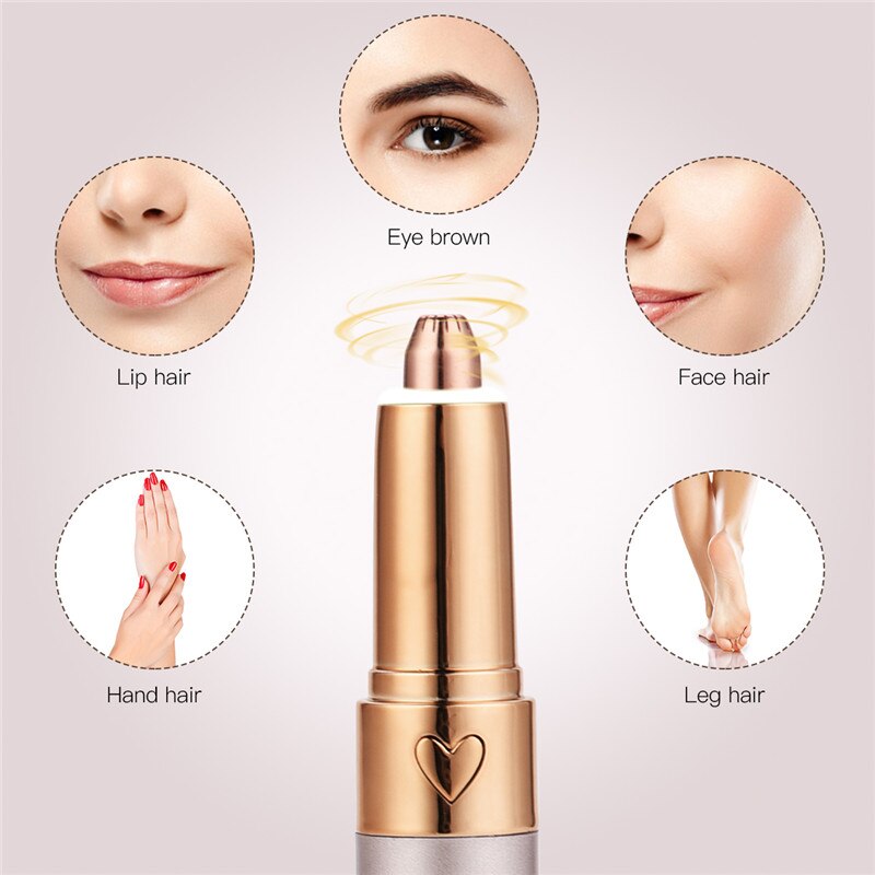 CkeyiN Wenkbrauwpotlood Trimmer Make Pijnloos Eye Brow Epilator Mini Scheerapparaat Scheerapparaten Draagbare Facial Hair Remover Vrouwen depilator
