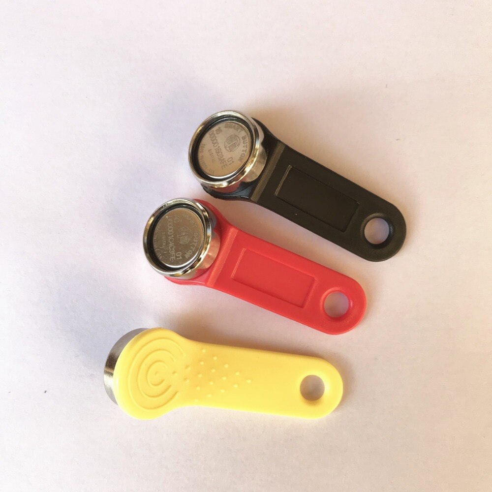 5 stücke Ibutton DS1990A-F5 TM1990 mit metall ring schwarz griff