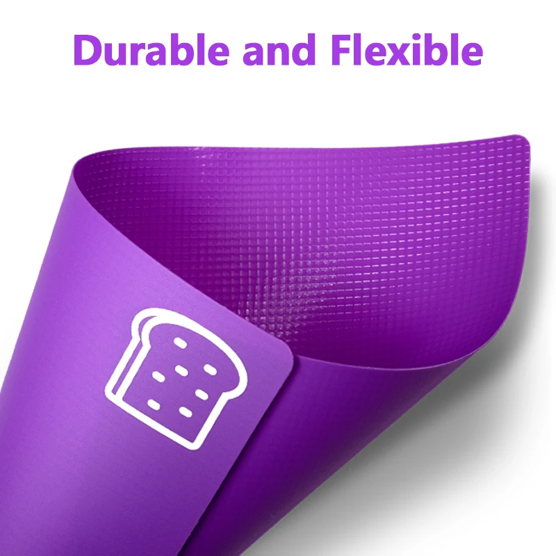 Tablas de cortar flexibles, tablas de plástico sin BPA para cocina, tapete de corte antideslizante para carne y verduras con iconos de alimentos