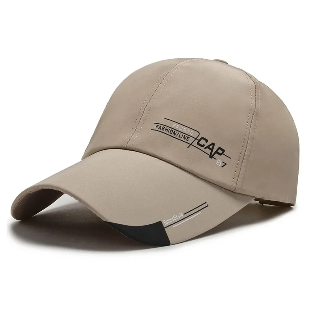 SPORTFUNSF Angelkappe - Langer Schirm Baseballkappe - Wasserdichter Entenschnabel Visier - Herren Modus: khaki