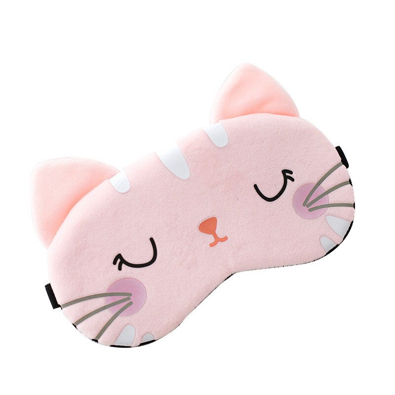 Slaap Oogmasker Slaapmasker Katoen Kat Ooglap Slaapmasker Leuke Eye Cover Travel Rest Eye Band Slapen Aid Kids Eye blinddoeken