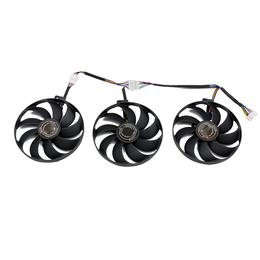 T129215SU 7Pin GPU Card Cooler Fans For ASUS ROG STRIX-GeForce RTX 2070 2080 SUPER Ti GAMING RTX2080 RTX2080Ti Fan: Red