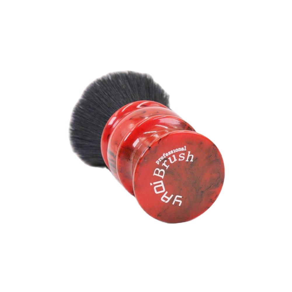Yaqi-Blaireau de rasage avec manche en résine pour homme, poils synthétiques, bon nœud de smoking, 24mm