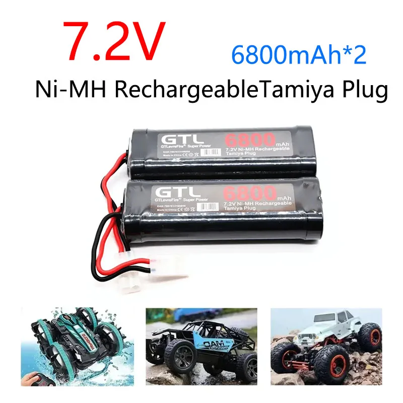das groß Kapazität 7.2V Nickel Wasserstoff Batterie ist sehr geeignet Pro RC Energie Quellen eine solche wie Spielzeug Rennen Autos und Lastwagen.: Lila