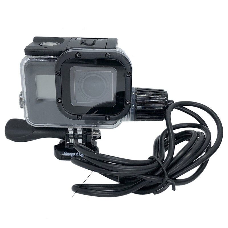 Waterproof Case Housing Diving 30M motorcycle Charging cable Protective Shell For Gopro Hero 5 6 7 Black go pro Accessories