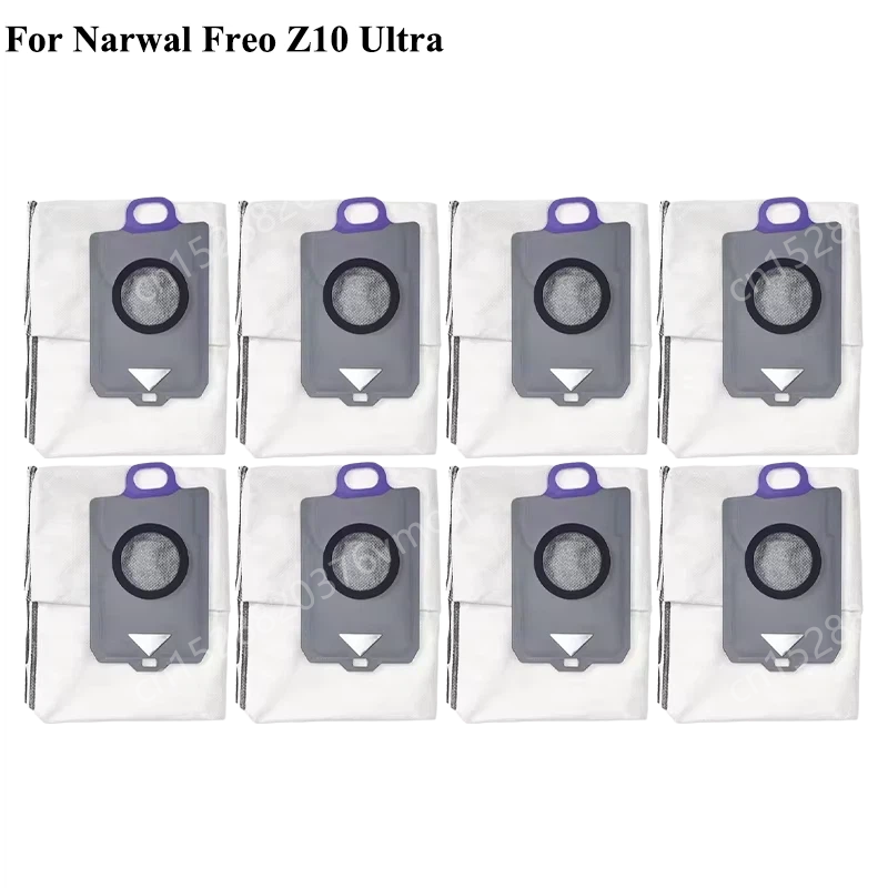 Reserveonderdelen voor (Narwal Freo Z10 Ultra / YJCC025) robotstofzuiger: hoofdborstel, HEPA-filter, dweil, stofzak, accessoires: zwart
