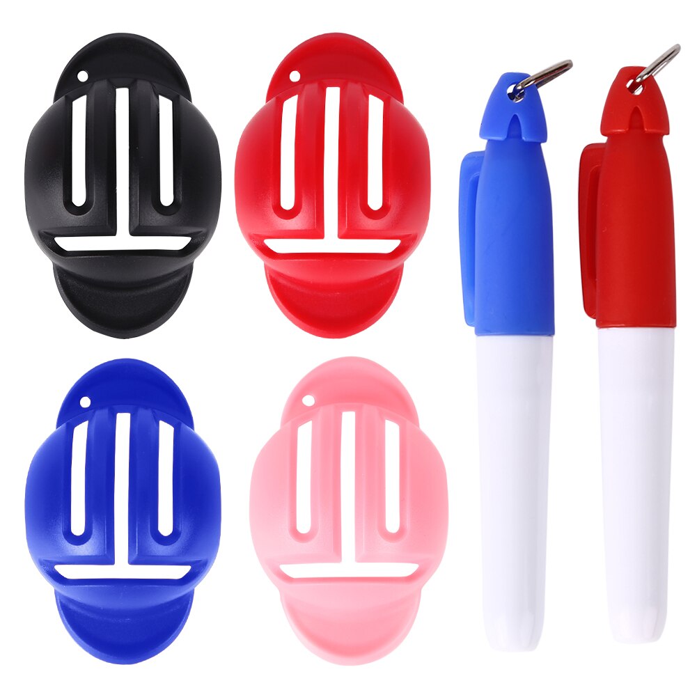 Golf Ball Liner Markers Pen Drawing Alignment Marks Golf Training Tools for Golfer Training Practice Equipment
