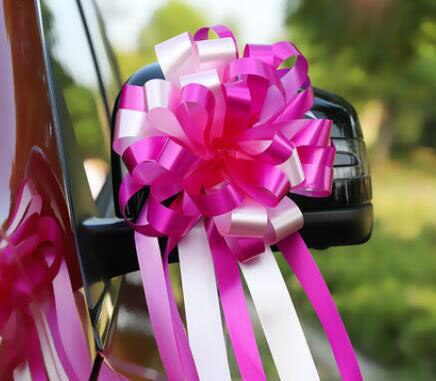 Eenvoudig groot strik handtreklint dubbellaags bedrukt alfabet activiteit feest familie bruiloft auto decoratie pakket lint: Nr . .14