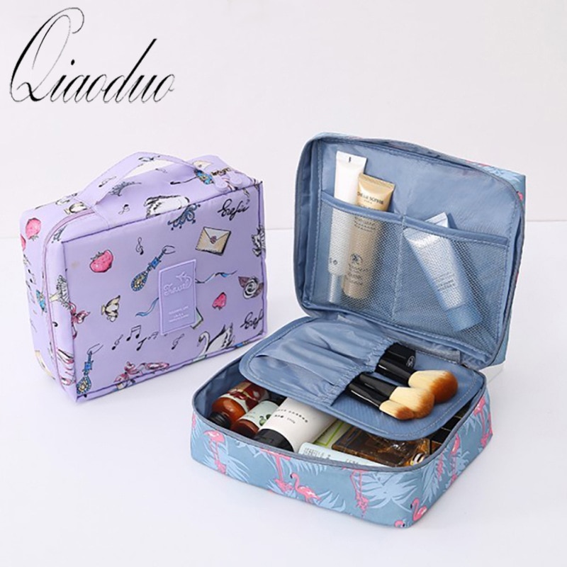 Qiaoduo multifonction voyage cosmétique sac Neceser femmes maquillage sacs articles de toilette organisateur étanche femelle stockage maquillage étuis