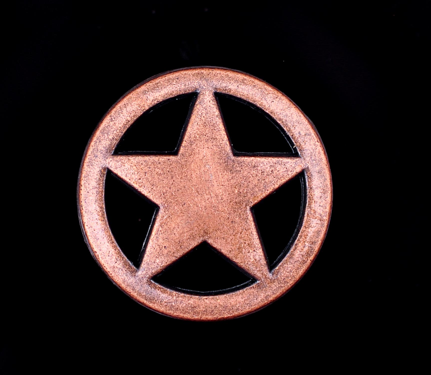 30X 19*19mm Antique Brass/Copper Western Texas Cowboy Ranger Star Conchos For Saddles Headstall Bridle Leathercraft Decor