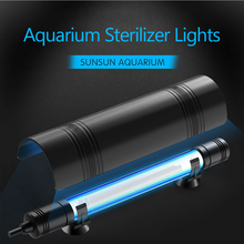 Fish Tank UV Disinfection Lamp Aquarium Sterilizer Germicidal Lighting withTiming Waterproof Bright Aquarium Sterilizer Lamp