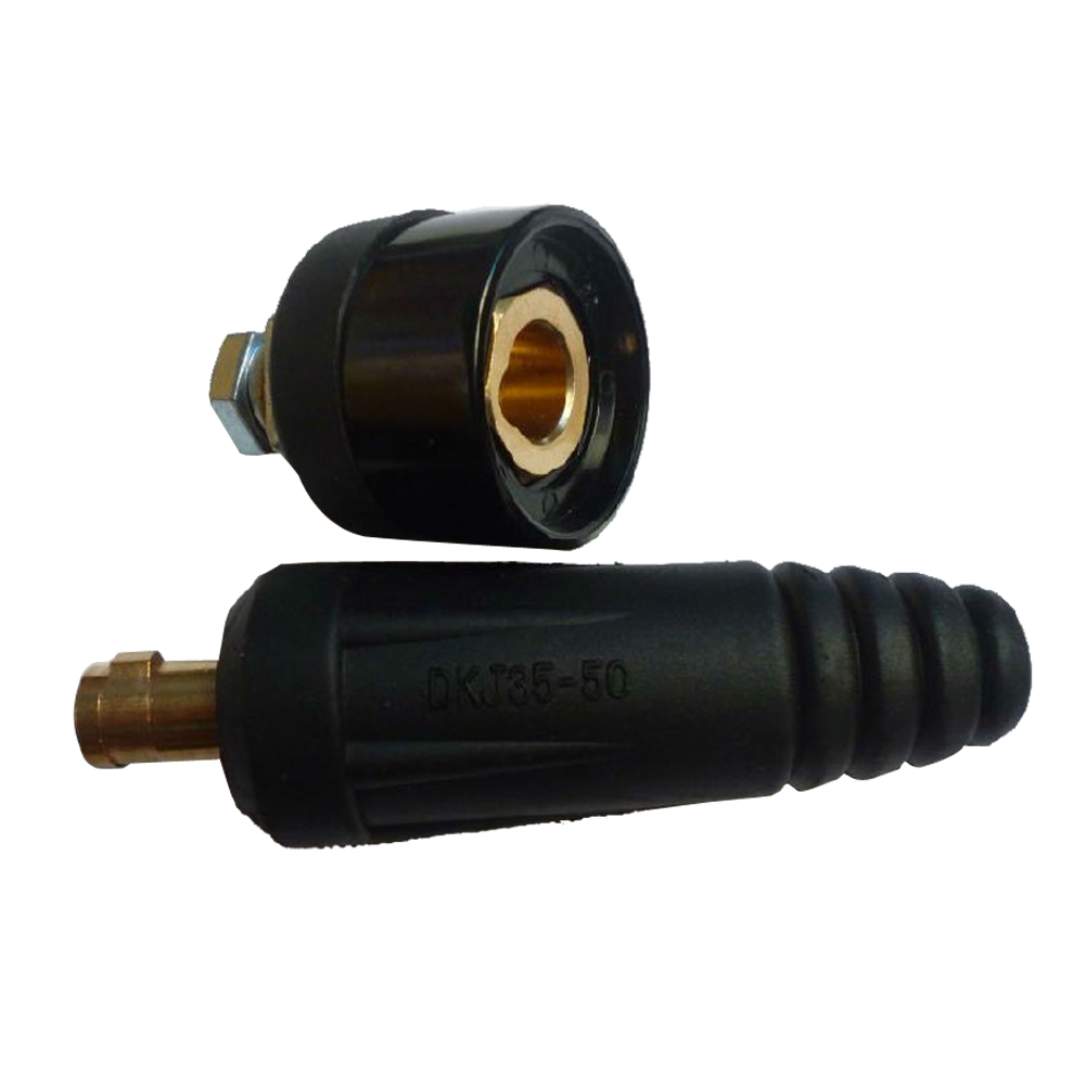 DKJ10-25 200A Ce/Ccc Quick Fitting Kabel Connector Plug Socket Stekker Lassen Mannelijke Connector Zware Geïsoleerde Rubber Sockets