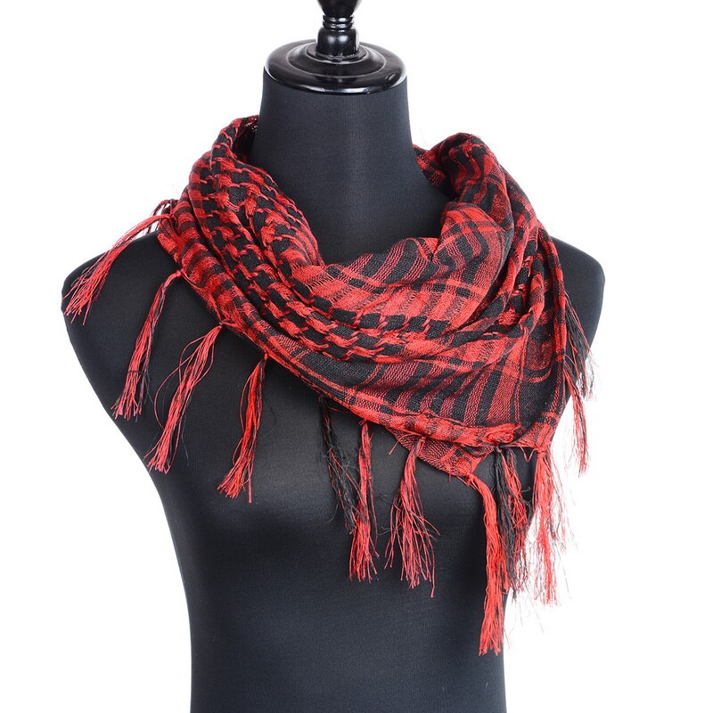 Unisex Scarves Women Men Arab Shemagh Keffiyeh Palestine Scarf Shawl Wrap Spring Plaid Scarf For Women