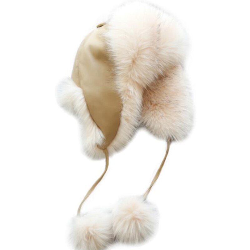 Kinderen Faux Fur Hoed Lederen Vos Bontmuts Lei Feng Thermische Sneeuw Cap Muts Beschermen Oren Hoed winter Hoed