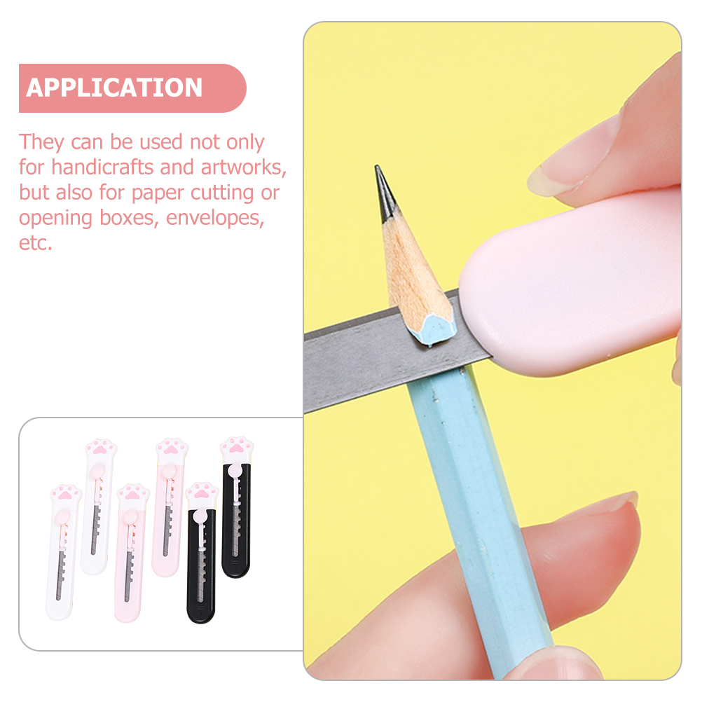 6Pcs Detachable Box Cutter Portable Box Opener Reusable Art Cutters Small Cutter