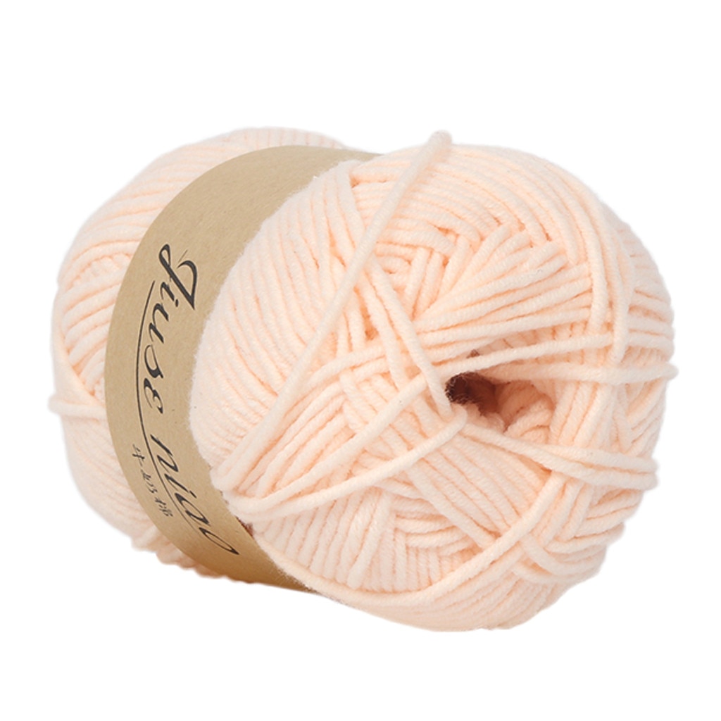 1PC 50g crochet yarn Chunky Colorful Hand Knitting Baby Milk Cotton Crochet Knitwear Wool merino knitting wool yarn