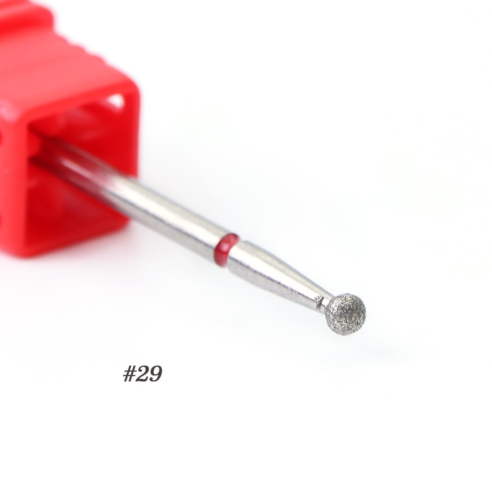1pcs Nagel Boren Diamant Bal Hoofd Cuticle Cutter voor Manicure Nail Care Pro Elektrische Rotary Burr Molen Machine gereedschap BE23-30: 29