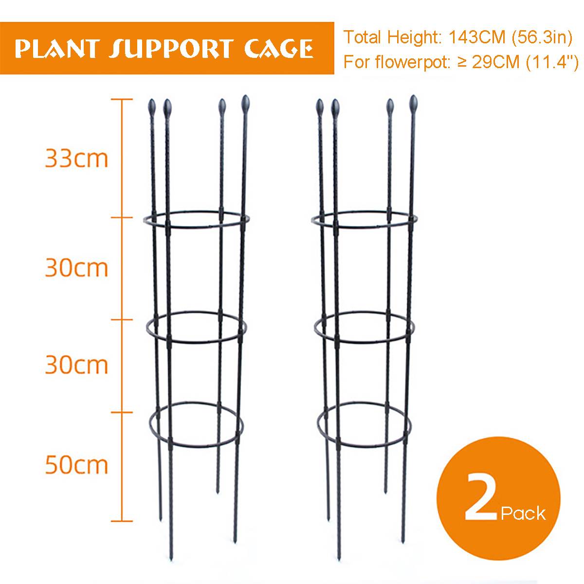 188cm klätterväxt stöd bur trädgård växt blomma spaljé ram vinstock hållare display rack dekor trädgård verktyg hållbart järnrör
