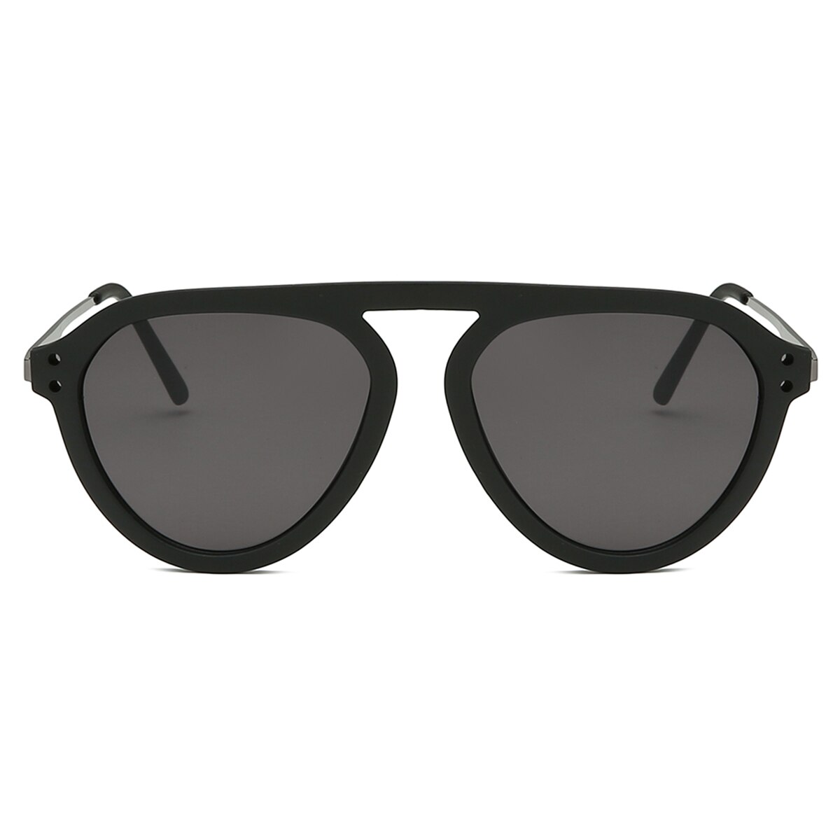 Unisex flat top solglasögon oversized  uv400 glasögon glasögon solglasögon för kvinnor män