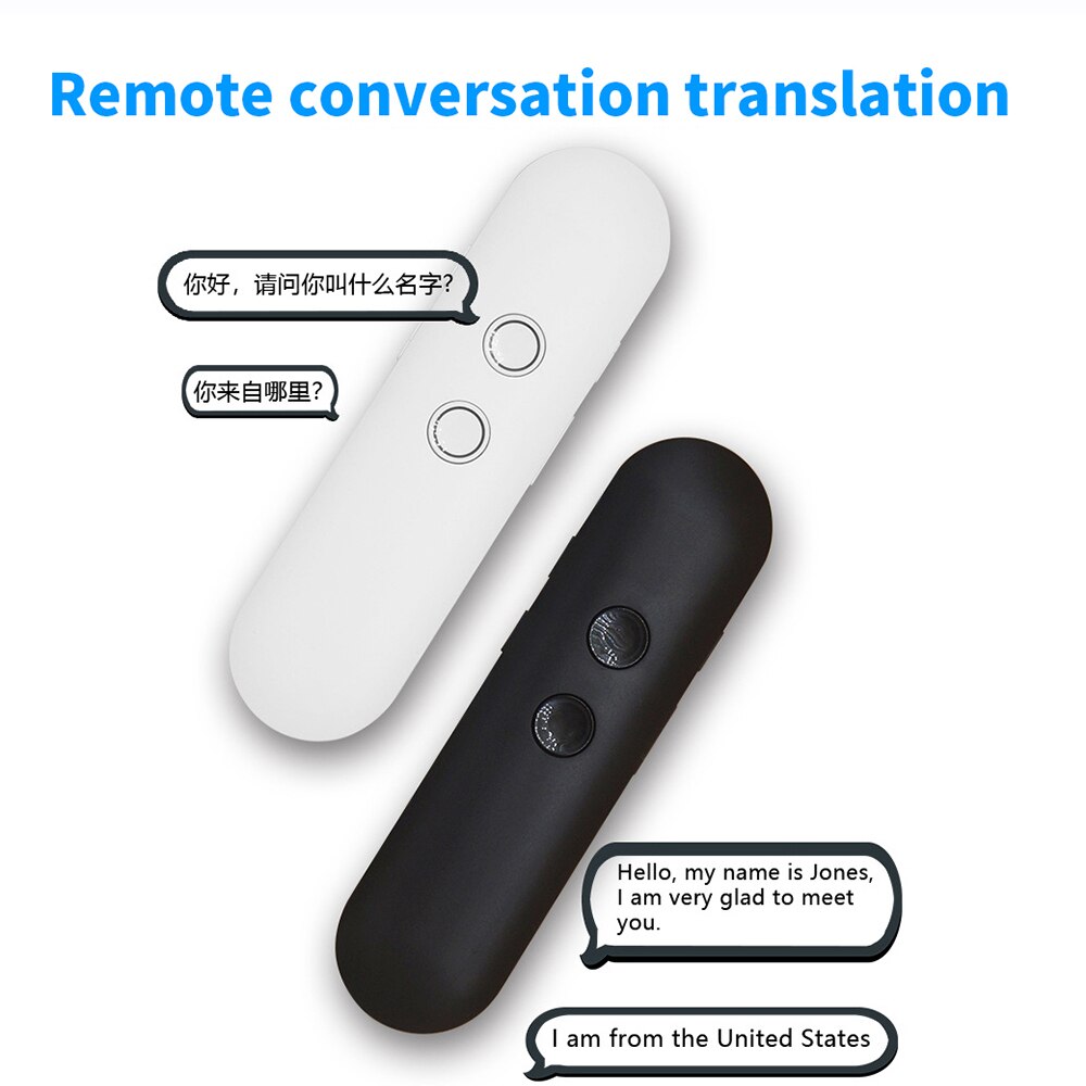 T4 Mini traduttore intelligente Wireless portatile 40 lingue traduttore vocale istantaneo in tempo reale bidirezionale APP Bluetooth multilingue