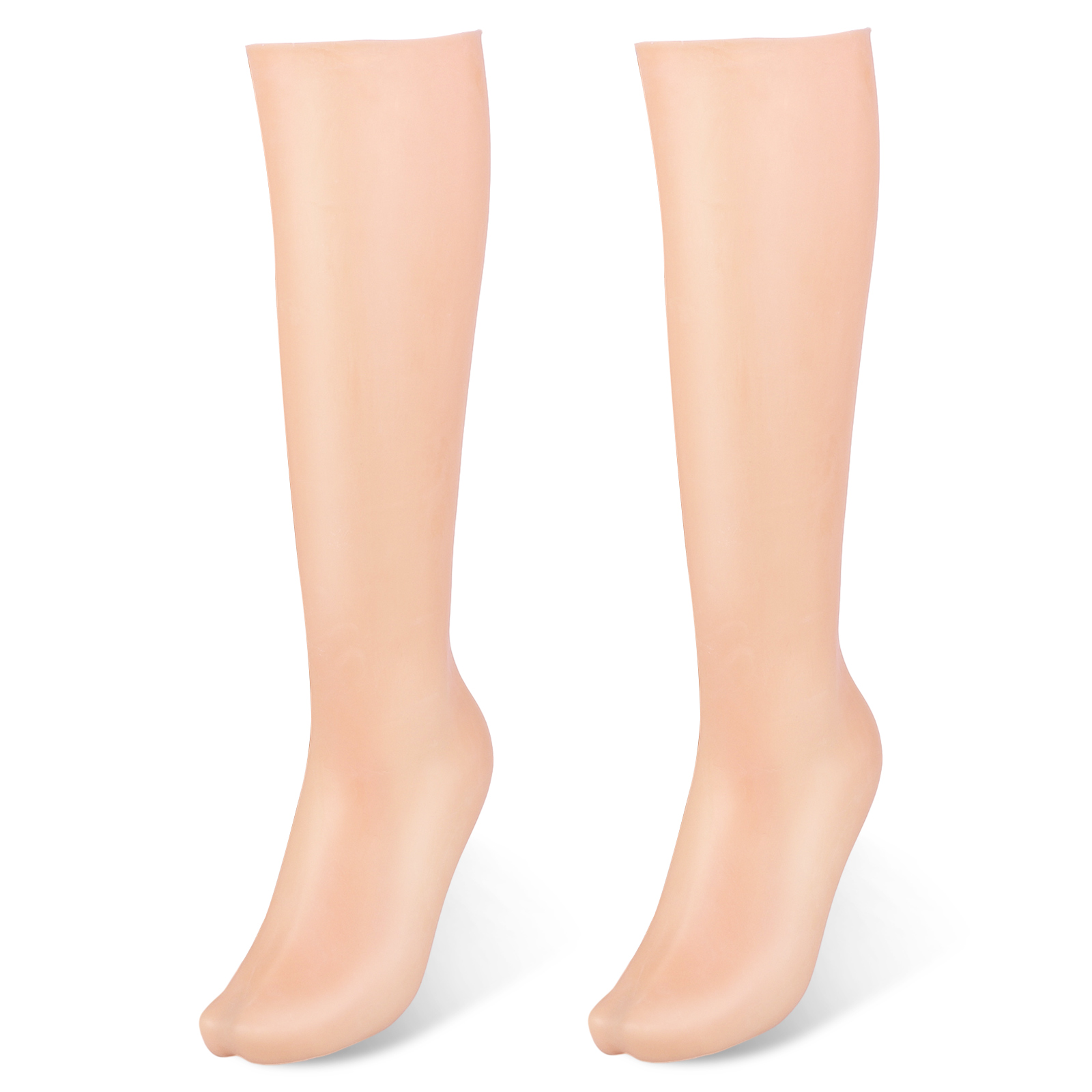 Calcetines hidratantes largos de silicona, calcetines de protección para los pies antigrietas, medias exfoliantes suaves para los pies, herramientas cómodas para el cuidado de los pies: Gris claro