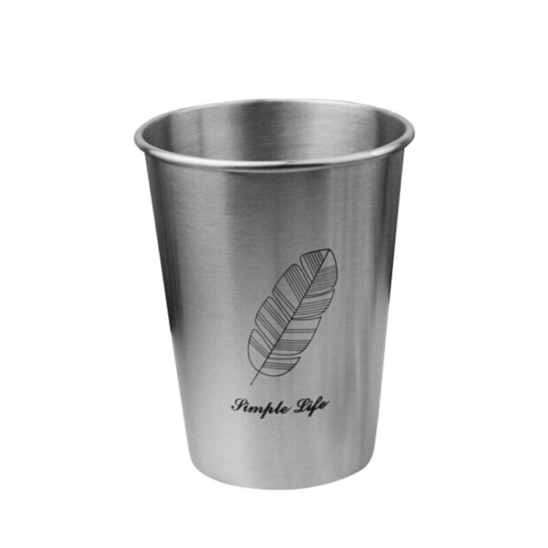 500 ml Stainless Steel Water Cup, Unbreakable Stackable Drinking Bottle, Suitable for Home, Travel, Camping: A1