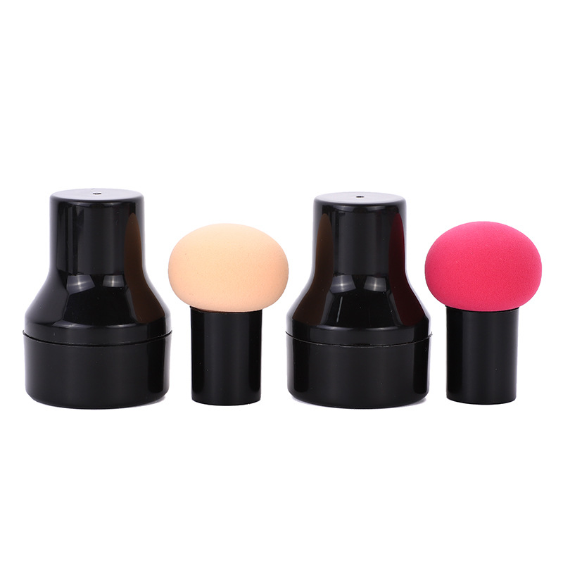 Brocha cosmética para polvos, cabeza redonda, mango en forma de seta, base de maquillaje, esponja, corrector, herramienta de belleza suave, seca y húmeda