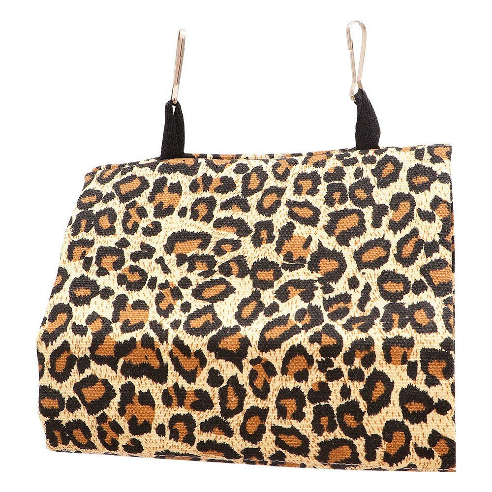 Leopardmönster papegoja hängmatta bo canvas bo fågel sovsäng gunga hängmatta - storlek s