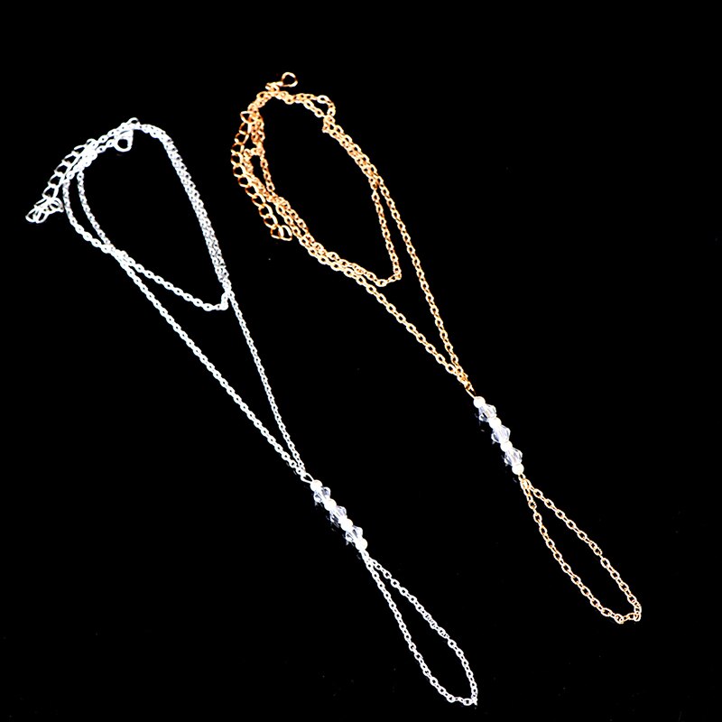 Perle ankelbånd kvinner ankel armbånd Strand imitasjon perle barfot sandal ankel kjede fot smykker