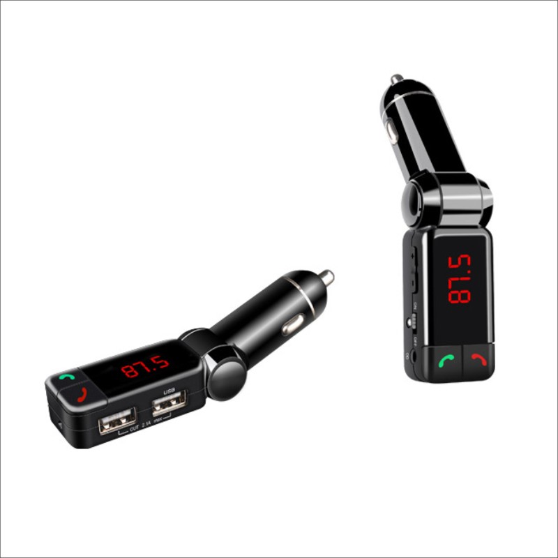 Auto  mp3 soitin bluetooth handsfree puhelin 12v auton tupakansytytin fm käynnistä u levy musiikki usb laturi aux tulo