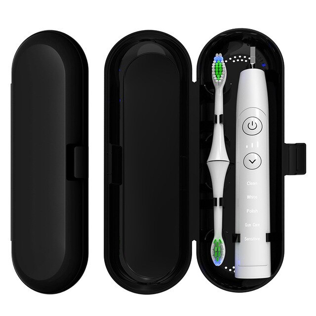 Cepillo de dientes eléctrico de seis engranajes X3 para adultos, cepillo de dientes inteligente con vibración Sónica, suave, recargable, impermeable: Travel box B