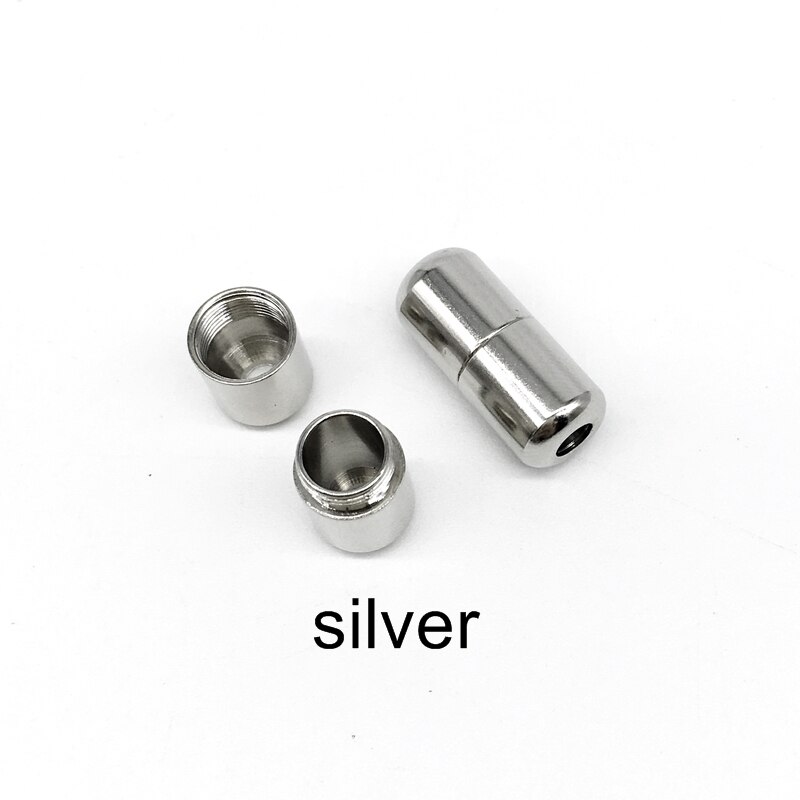 Sistema de cordones rápidos para zapatos, 1 par, cierre de metal, sin cordones: silver